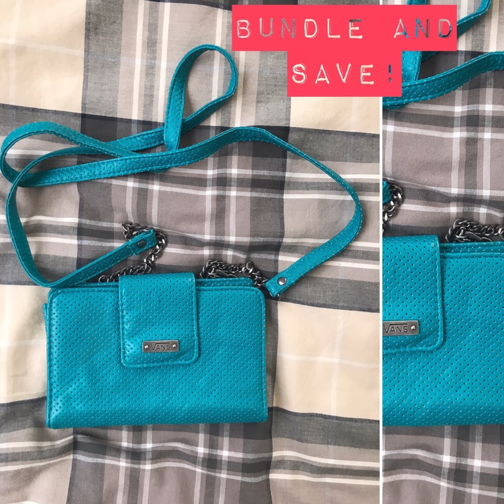 Vans crossbody clutch- Teal